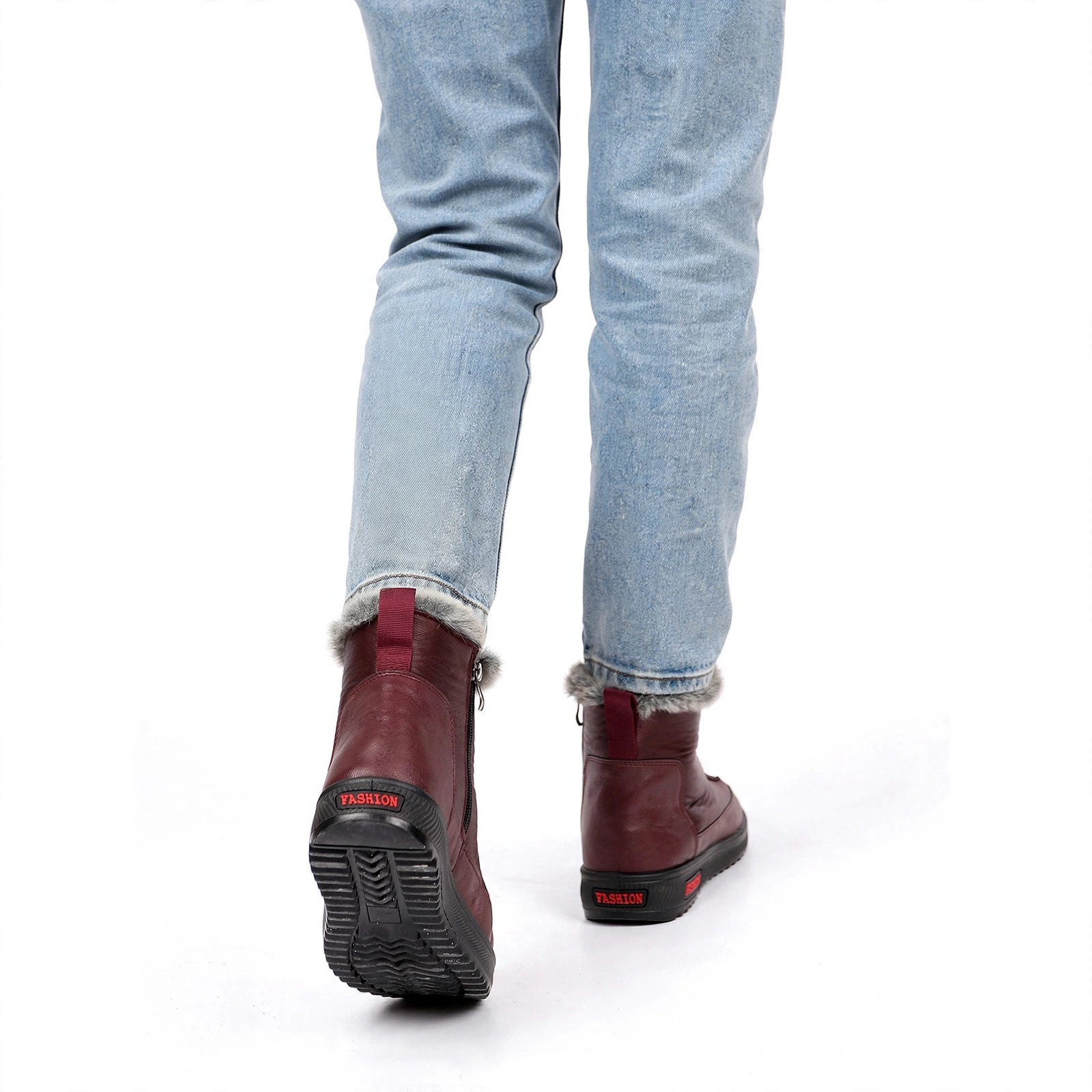 Elowen Fleece-Lined Buckle Ankle Boots