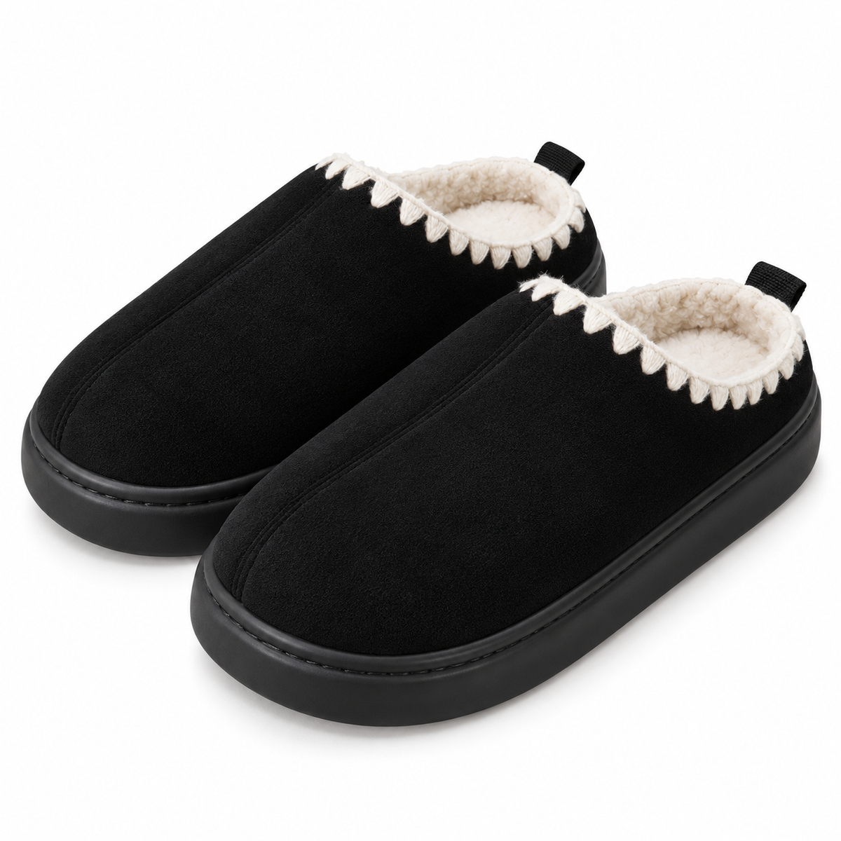 Non-Slip Lace-Up Winter Slippers