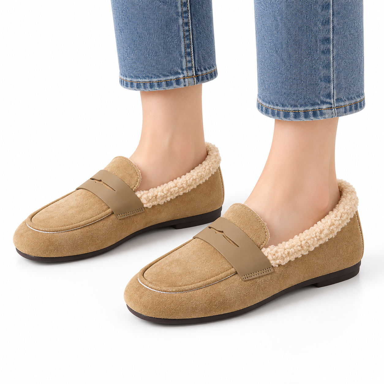 Women’s Plush-Lined Penny Loafers