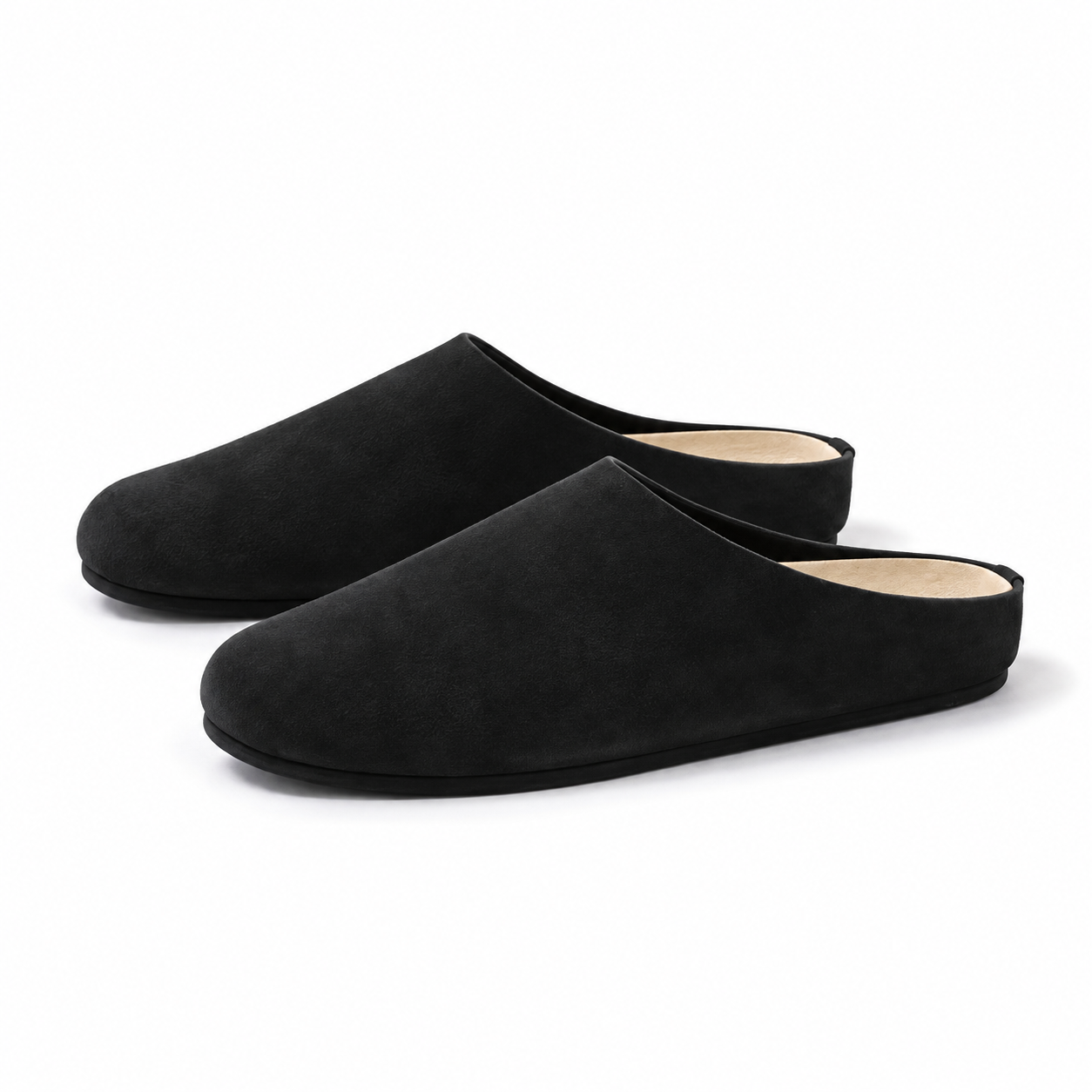 Comfortable Suede Slip-On Mules