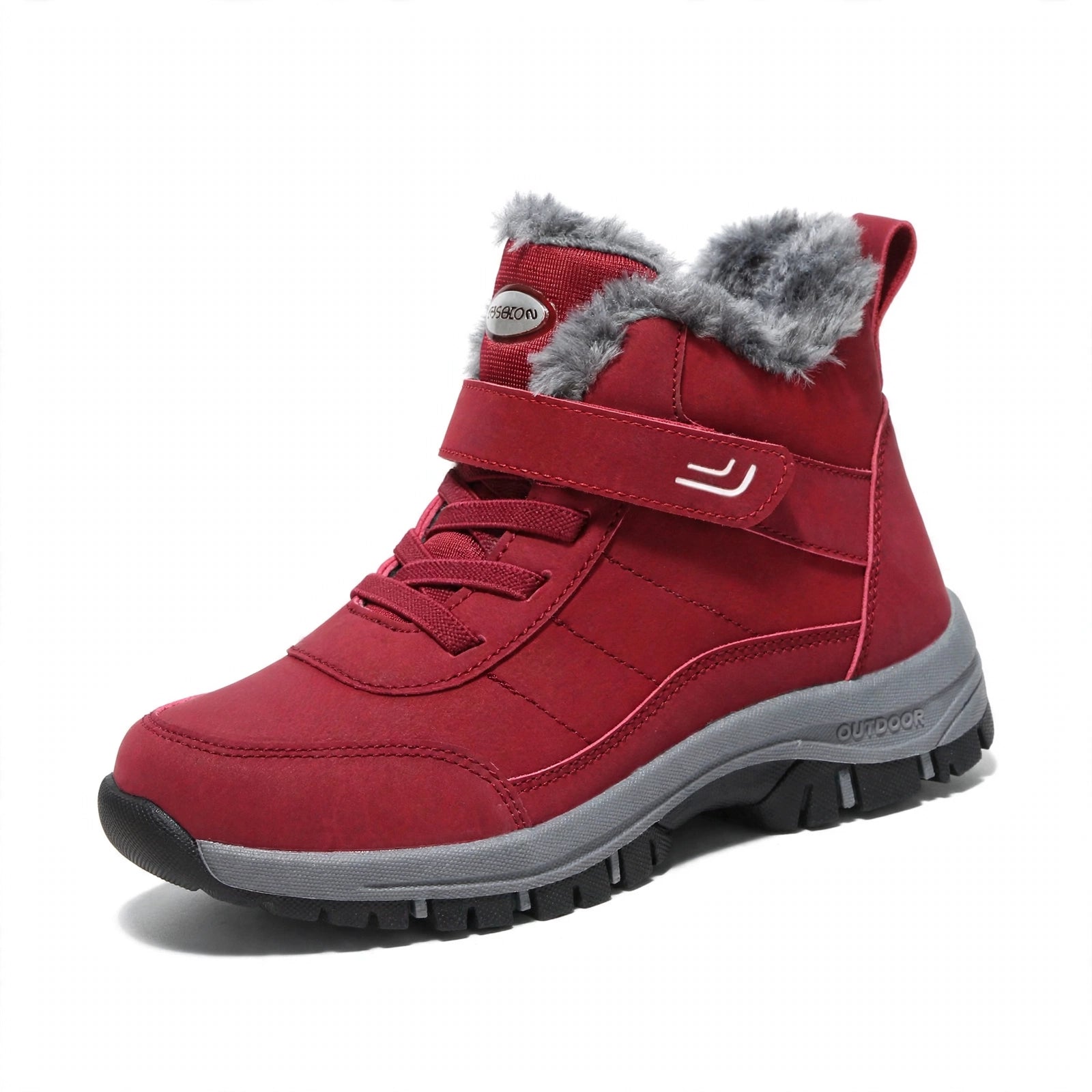 Cozy Fleece-Lined Buckle Ankle Boots