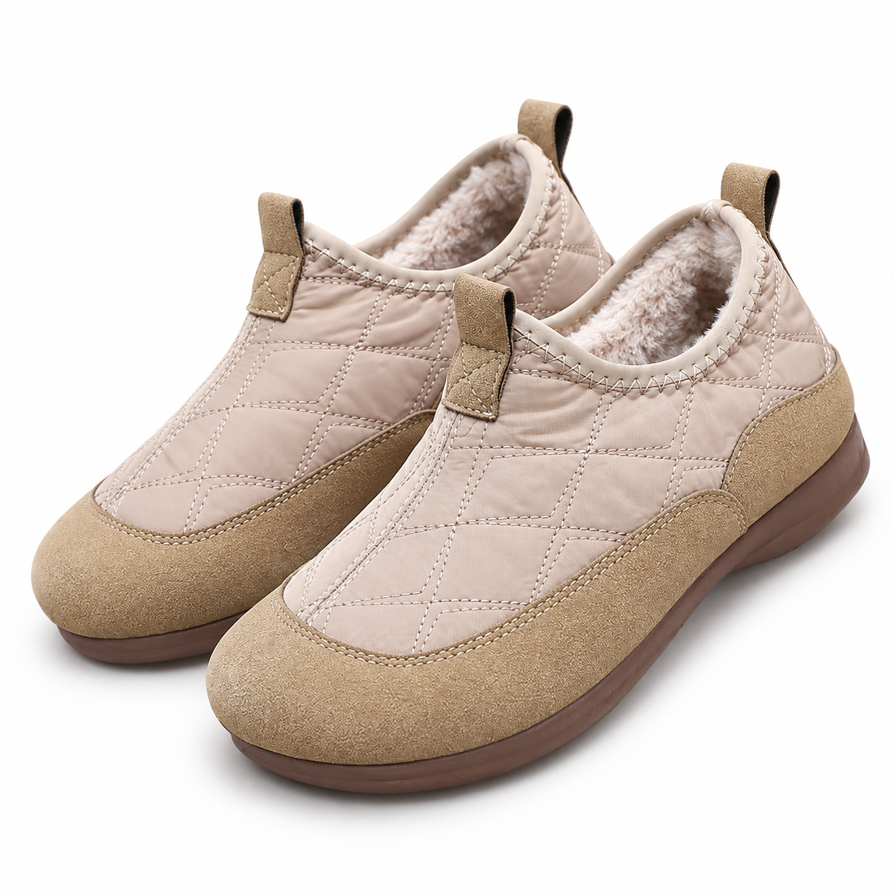 Comfortable Fleece-Lined Slip-On Shoes
