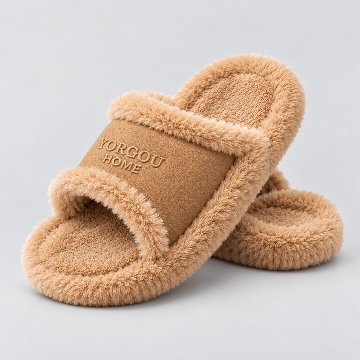 Cozy Faux Leather Winter Slippers