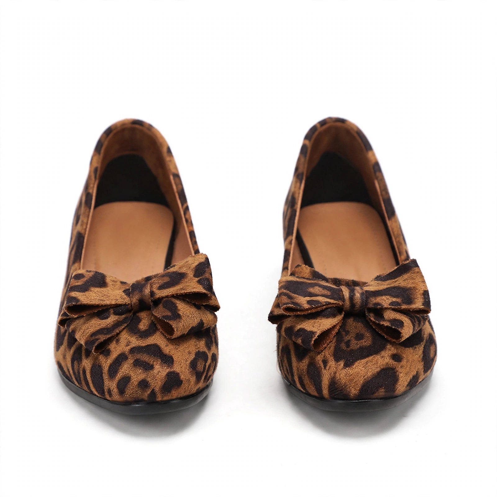 Lena Wide-Toe Knit Mary Jane Flats