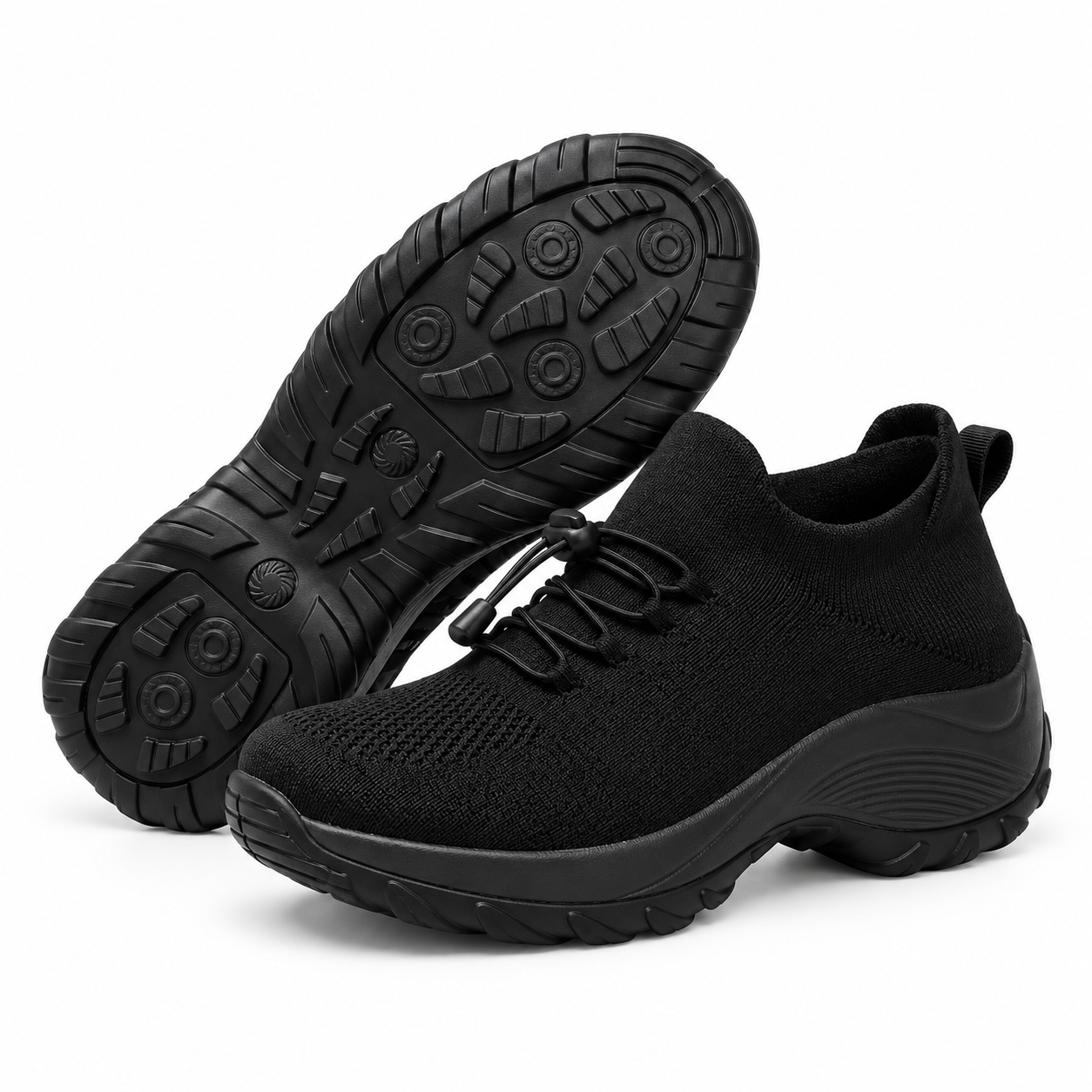 Stretch-Cushion Walking Shoes