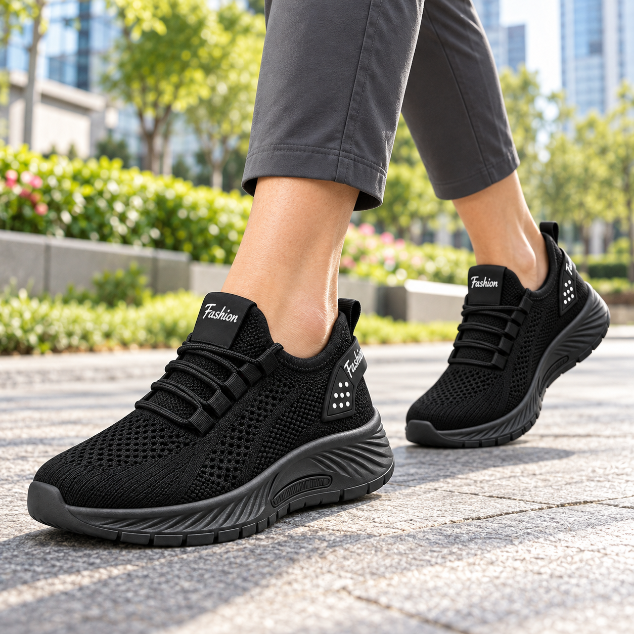 Breathable Arch-Support Walking Sneakers