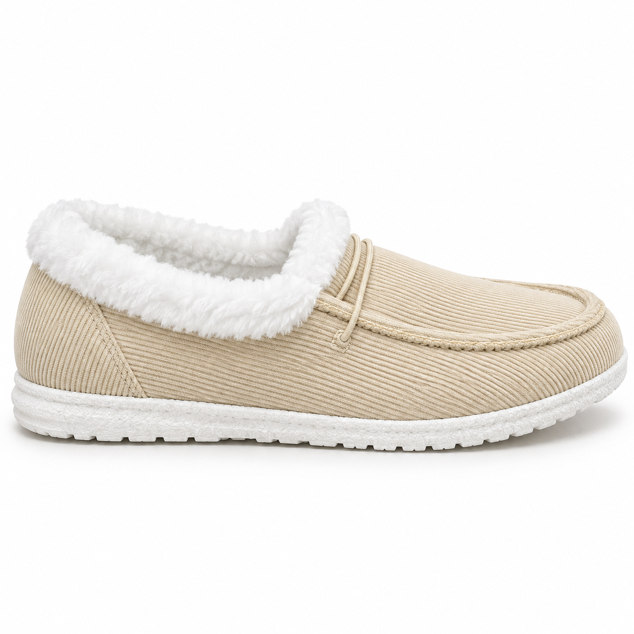 Fleece-Lined Moccasin Loafers