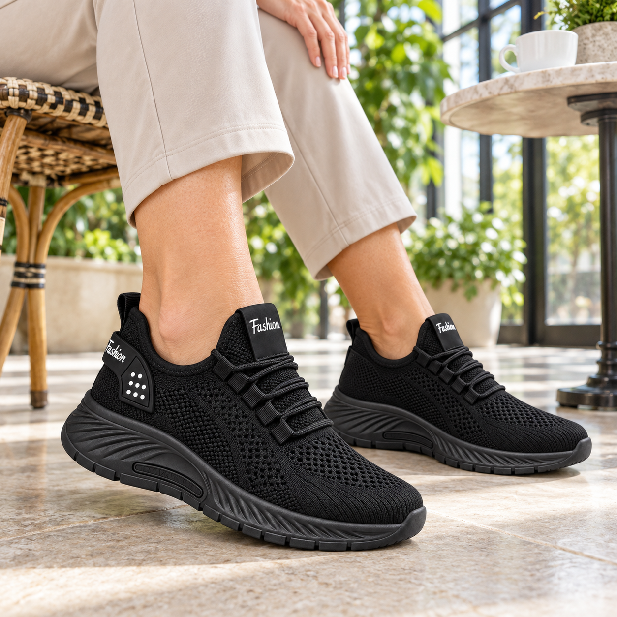 Breathable Arch-Support Walking Sneakers