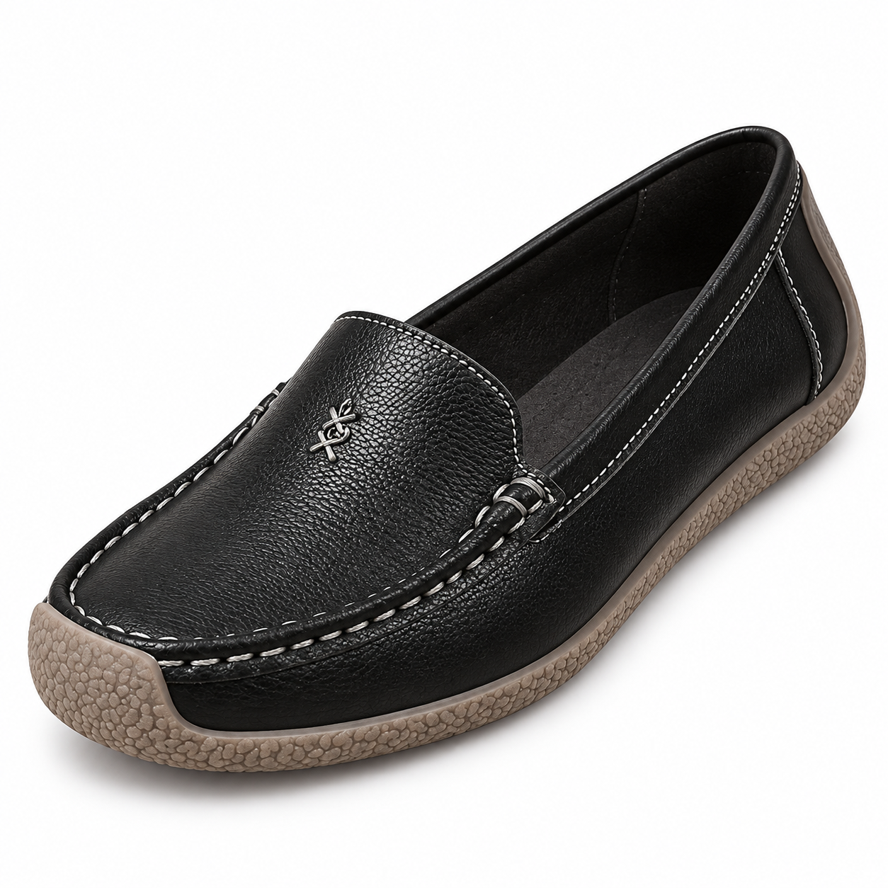 Cushioned Suede-Look Loafers