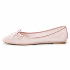 Sheer Mesh Ballet Flats