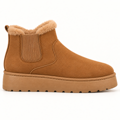 Fur-Lined Platform Snow Boots