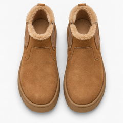 Fur-Lined Platform Snow Boots