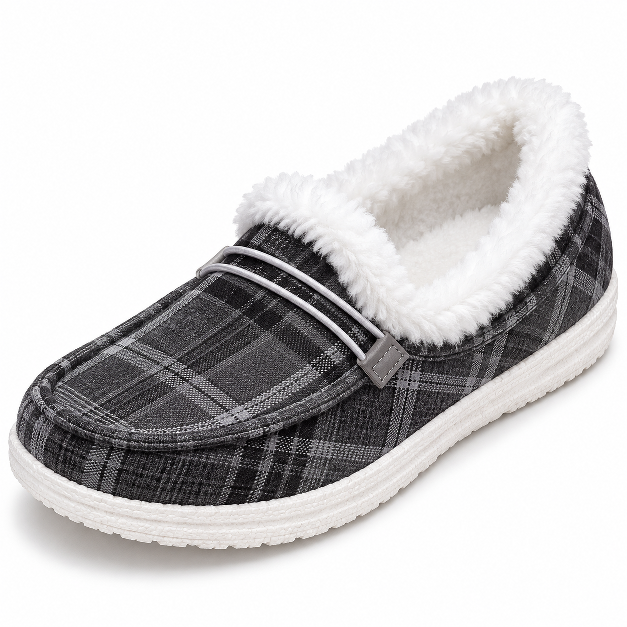 Fleece-Lined Moccasin Loafers