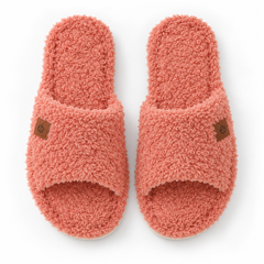 Teddy Fleece House Slides
