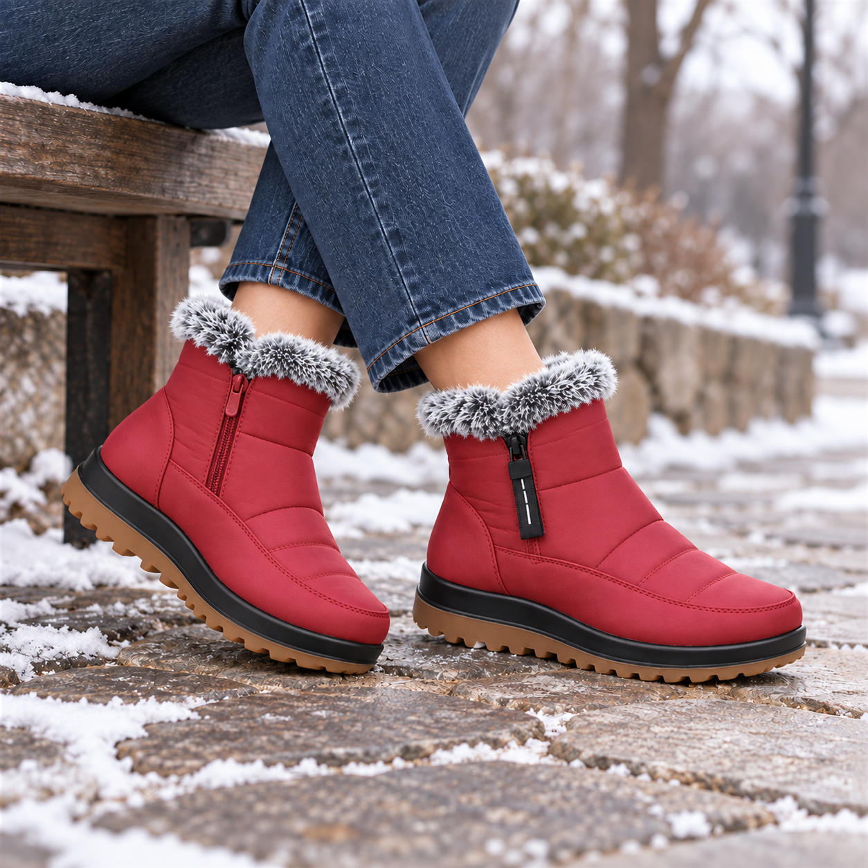 Quilted Waterproof Winter Boots