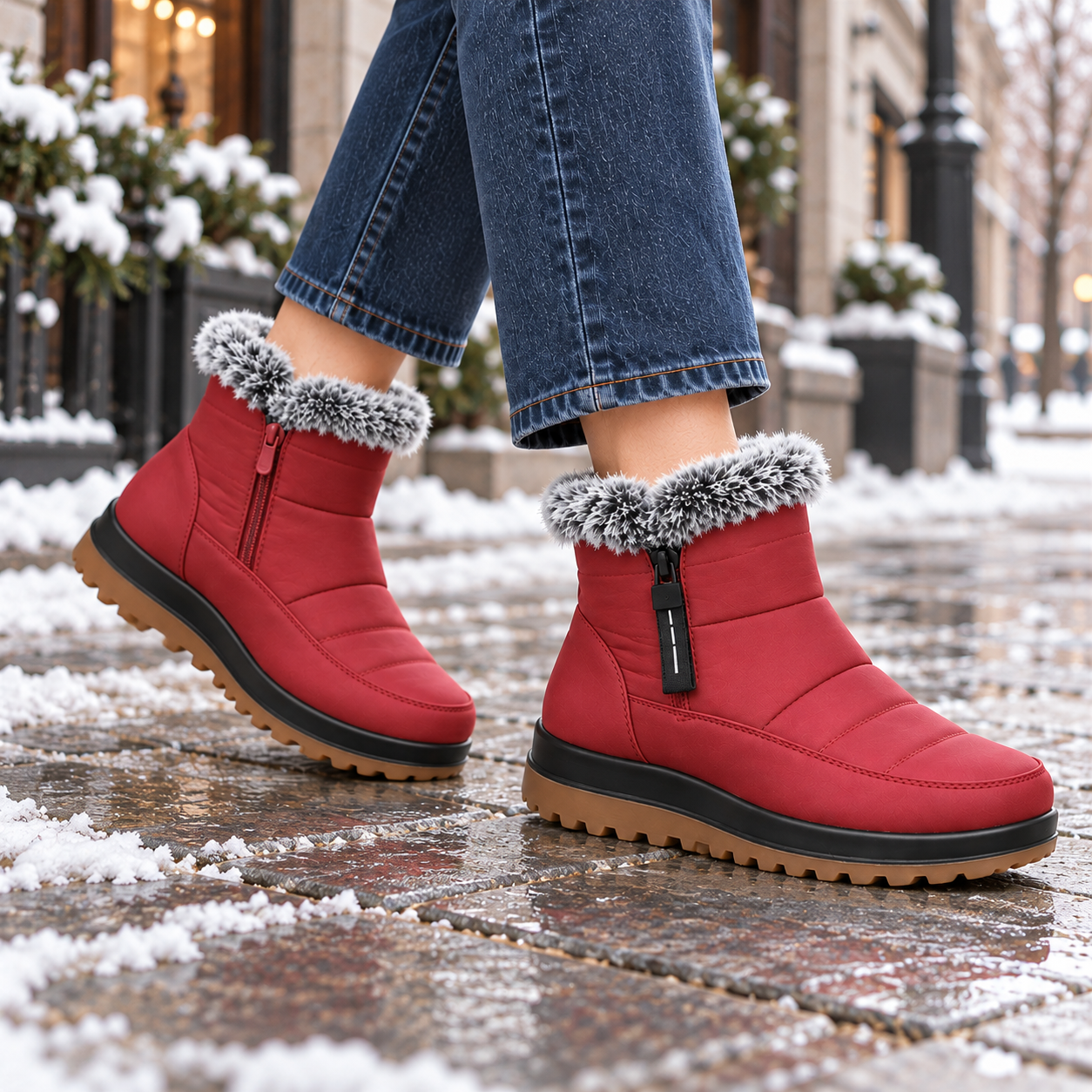 Quilted Waterproof Winter Boots