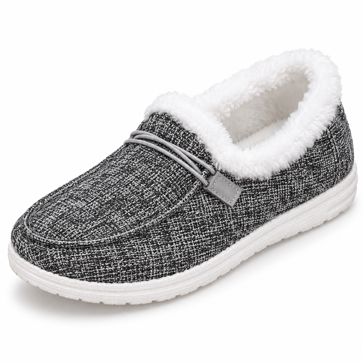 Fleece-Lined Moccasin Loafers