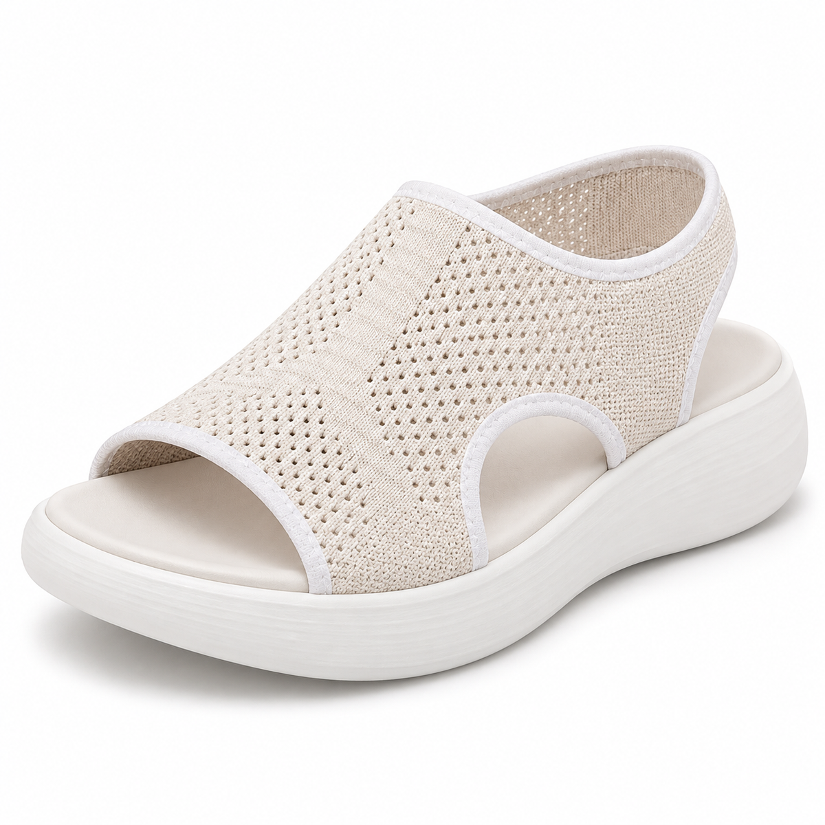Breathable Knit Platform Sandals