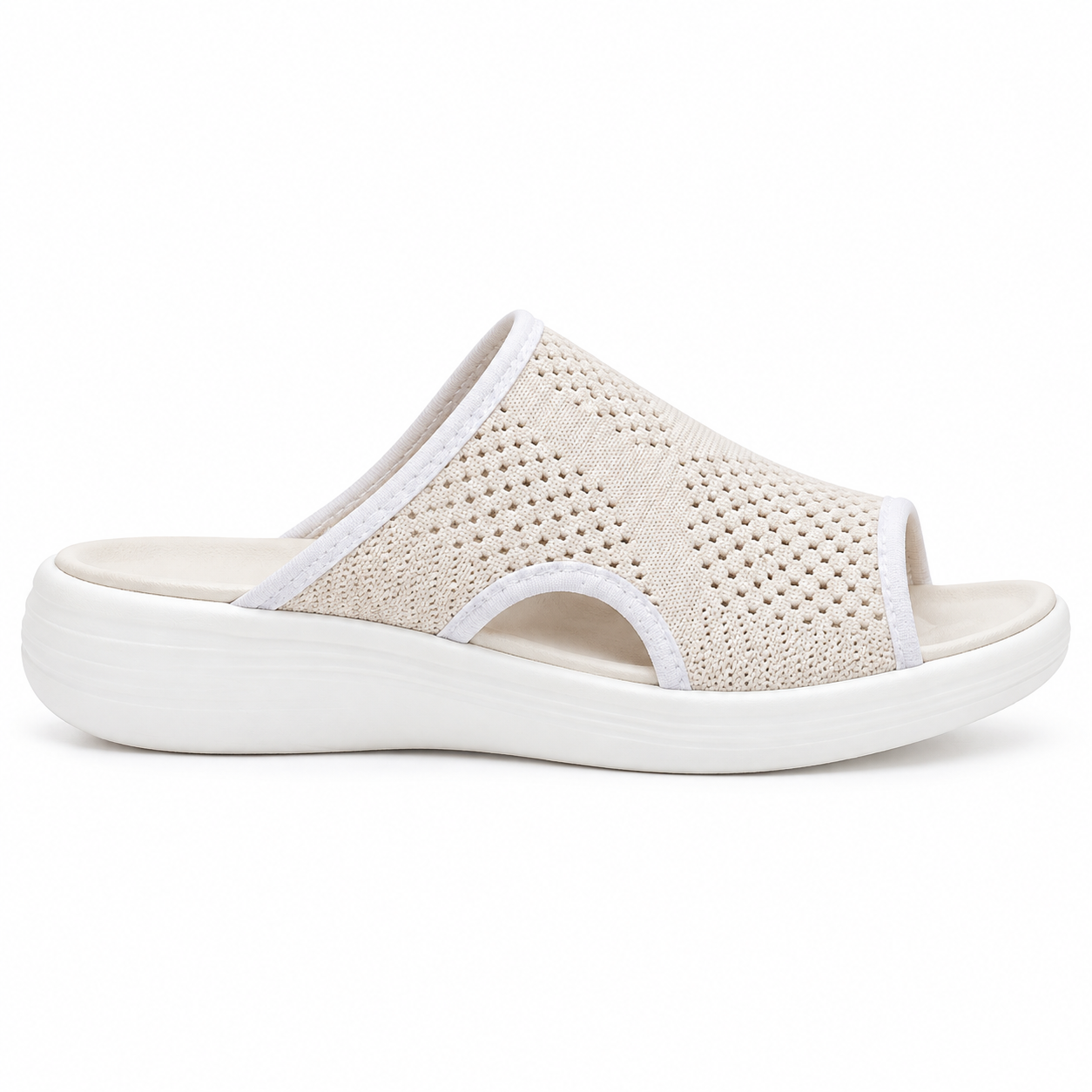 Breathable Knit Platform Sandals