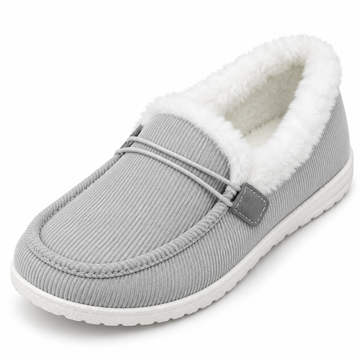 Fleece-Lined Moccasin Loafers