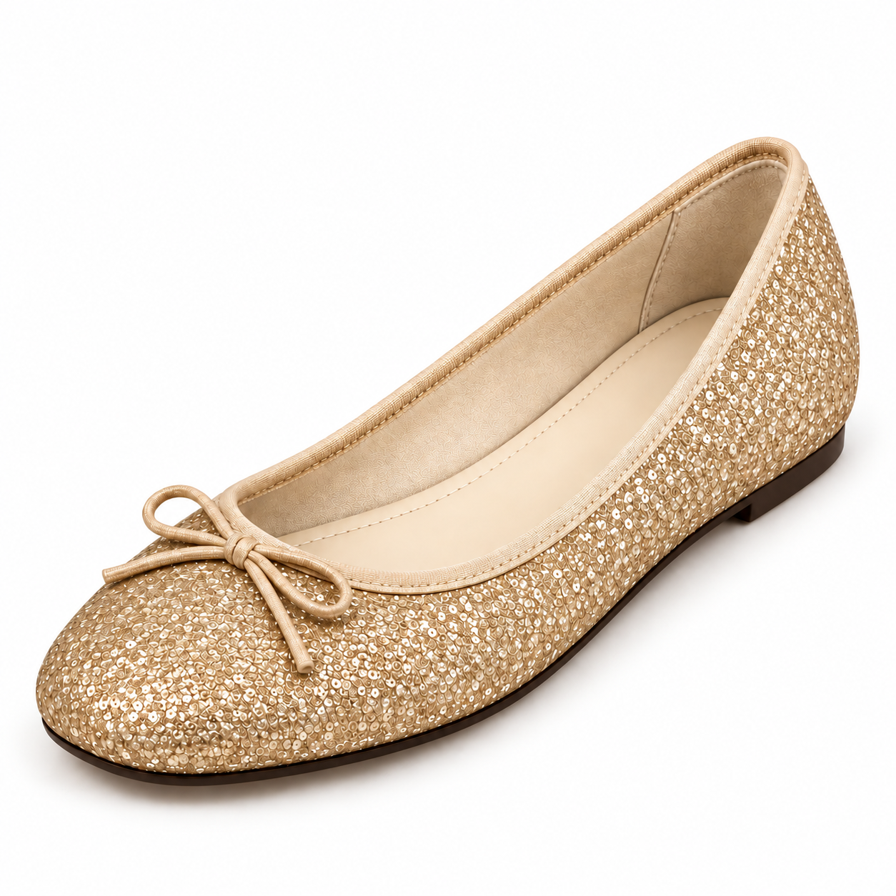 Glitter Comfort Ballet Flats