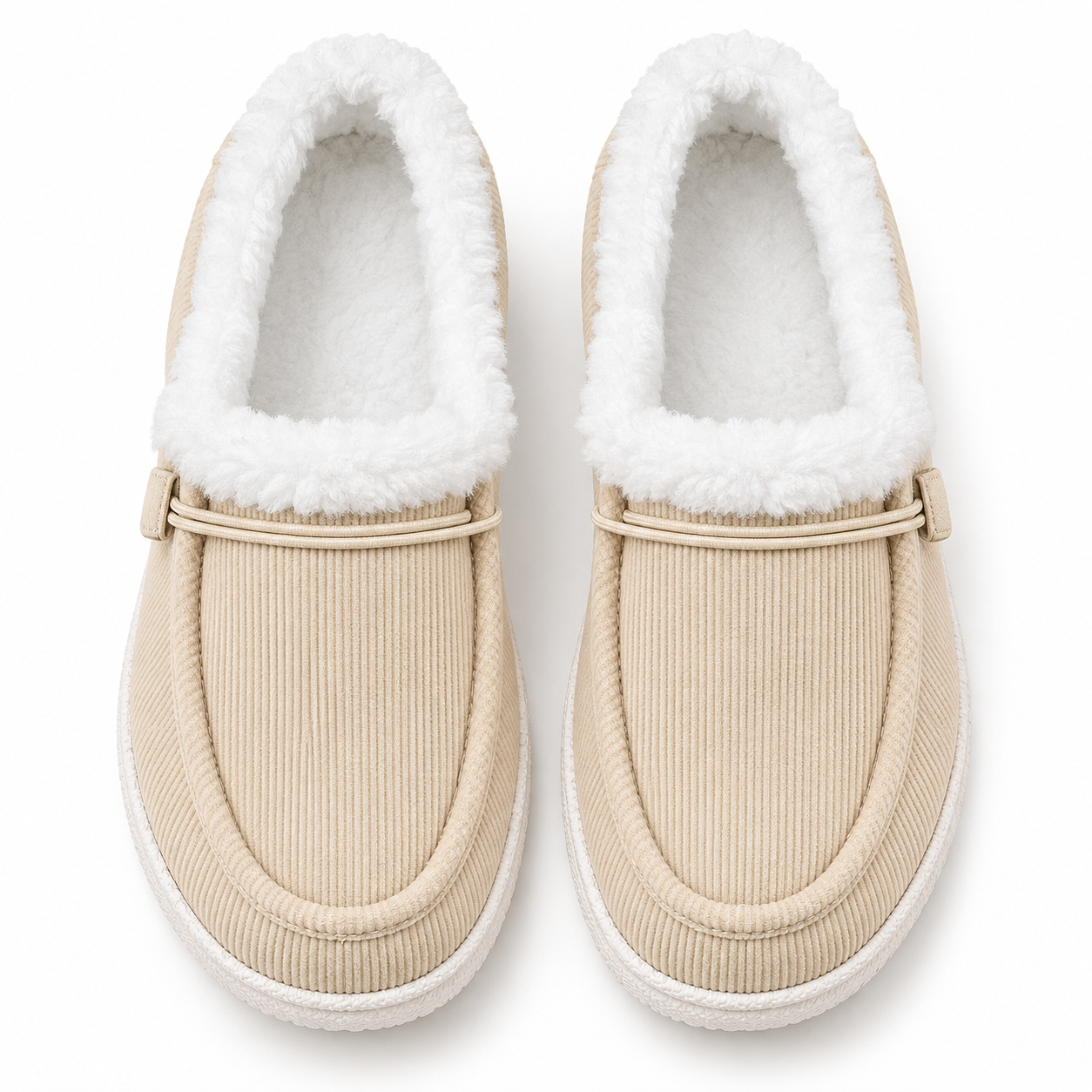 Fleece-Lined Moccasin Loafers
