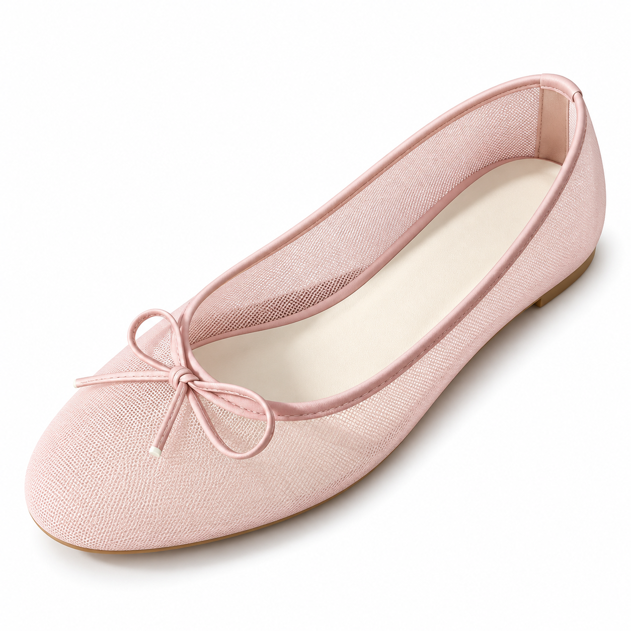 Sheer Mesh Ballet Flats