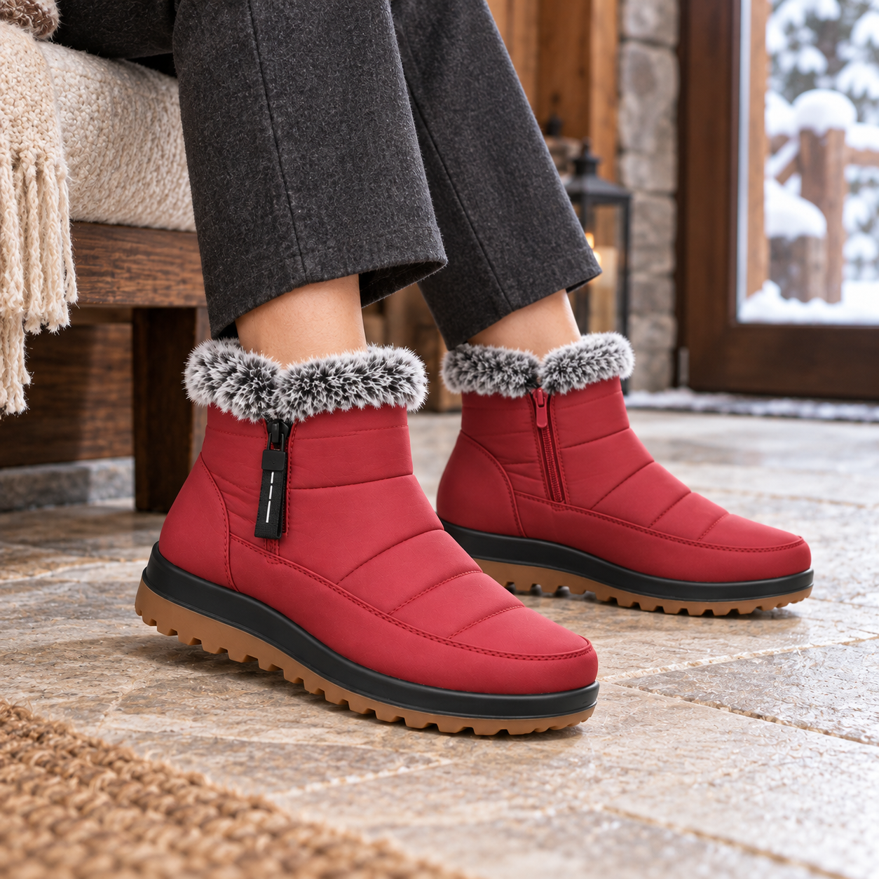 Quilted Waterproof Winter Boots