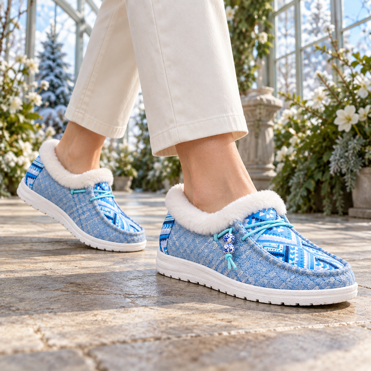 Plush-Lined Winter Moccasins