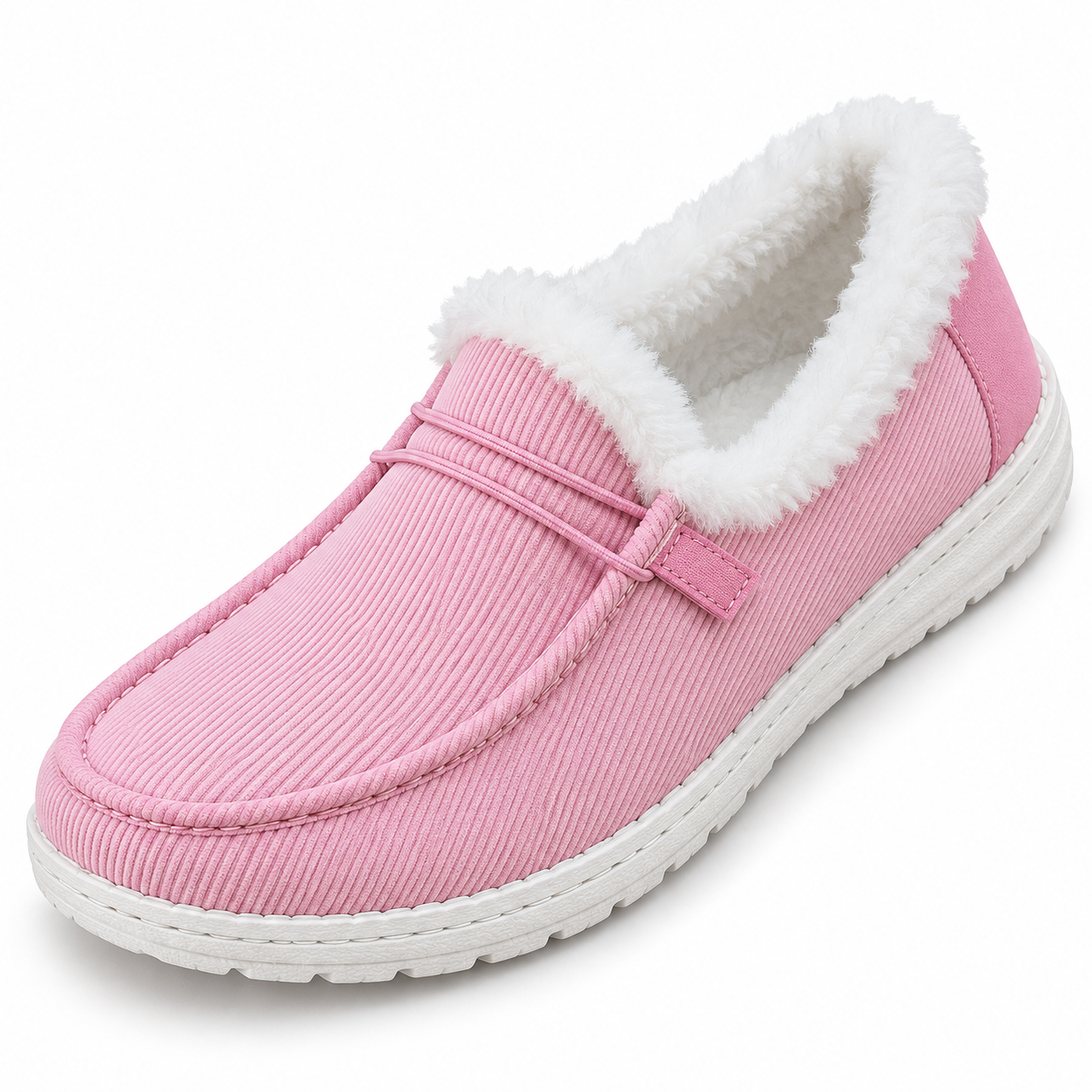 Fleece-Lined Moccasin Loafers