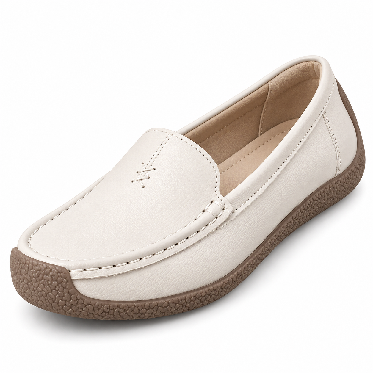 Cushioned Suede-Look Loafers