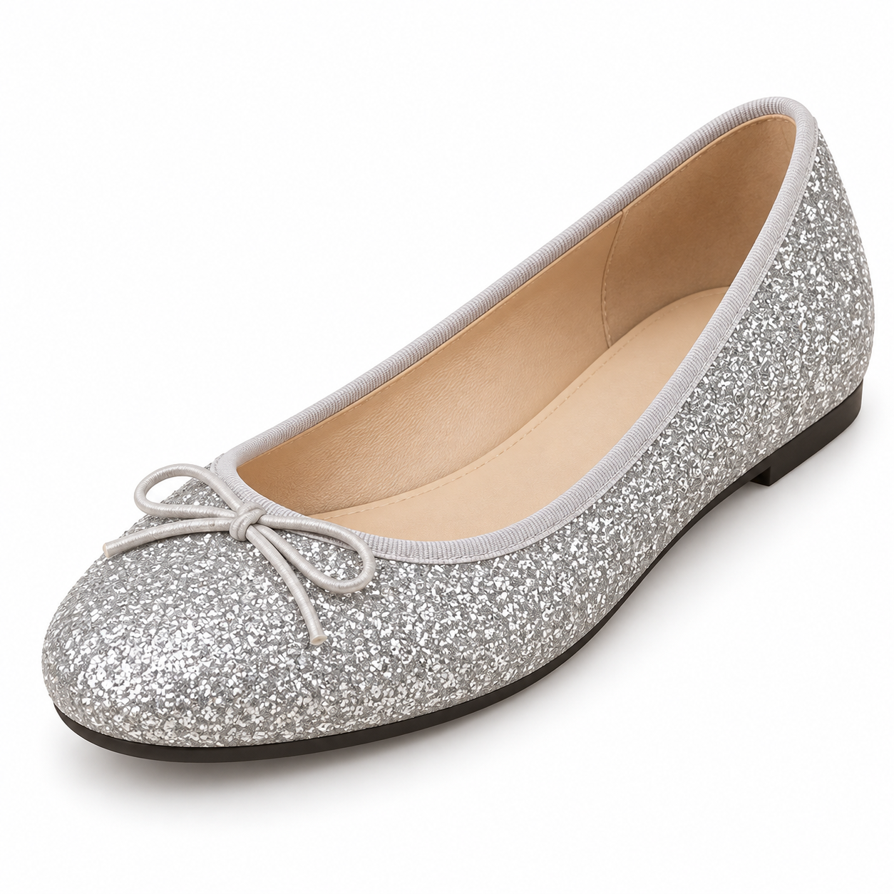 Glitter Comfort Ballet Flats