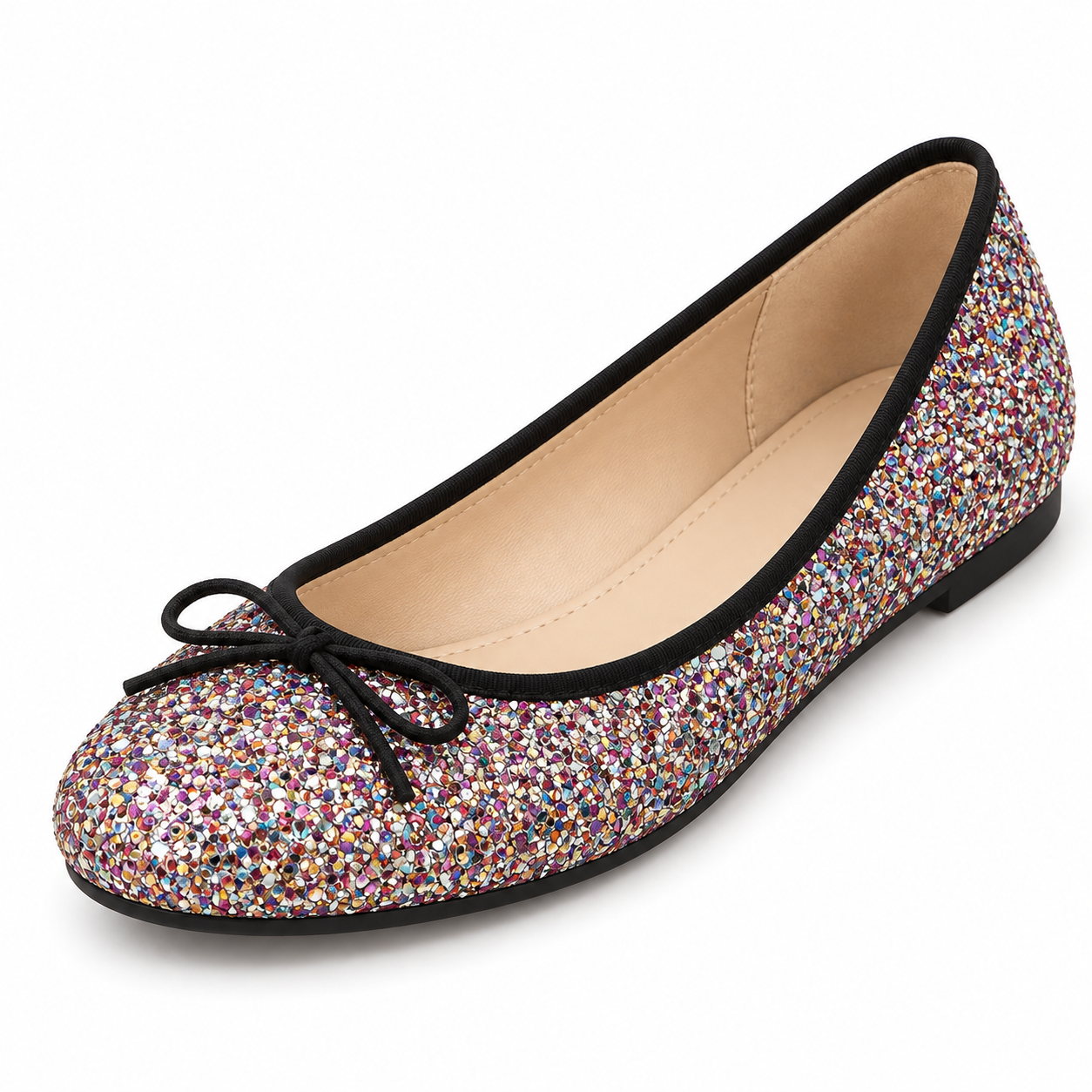 Glitter Comfort Ballet Flats