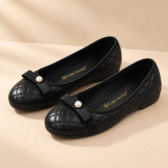 Soft-Sole Round-Toe Mary Jane Flats