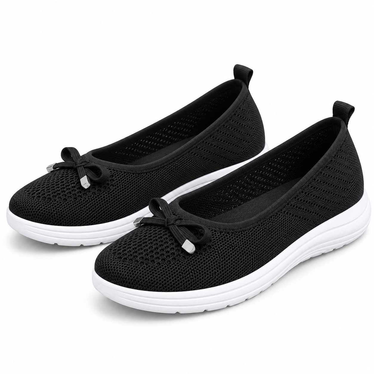 Breathable Knit Walking Flats
