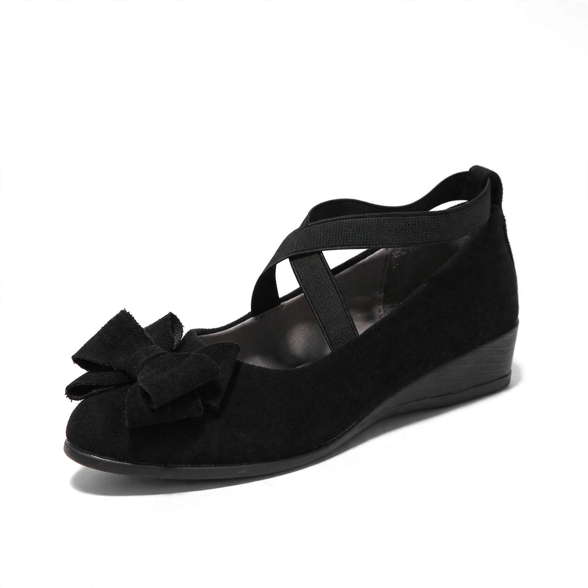 Marla Wide-Toe Knit Mary Jane Flats