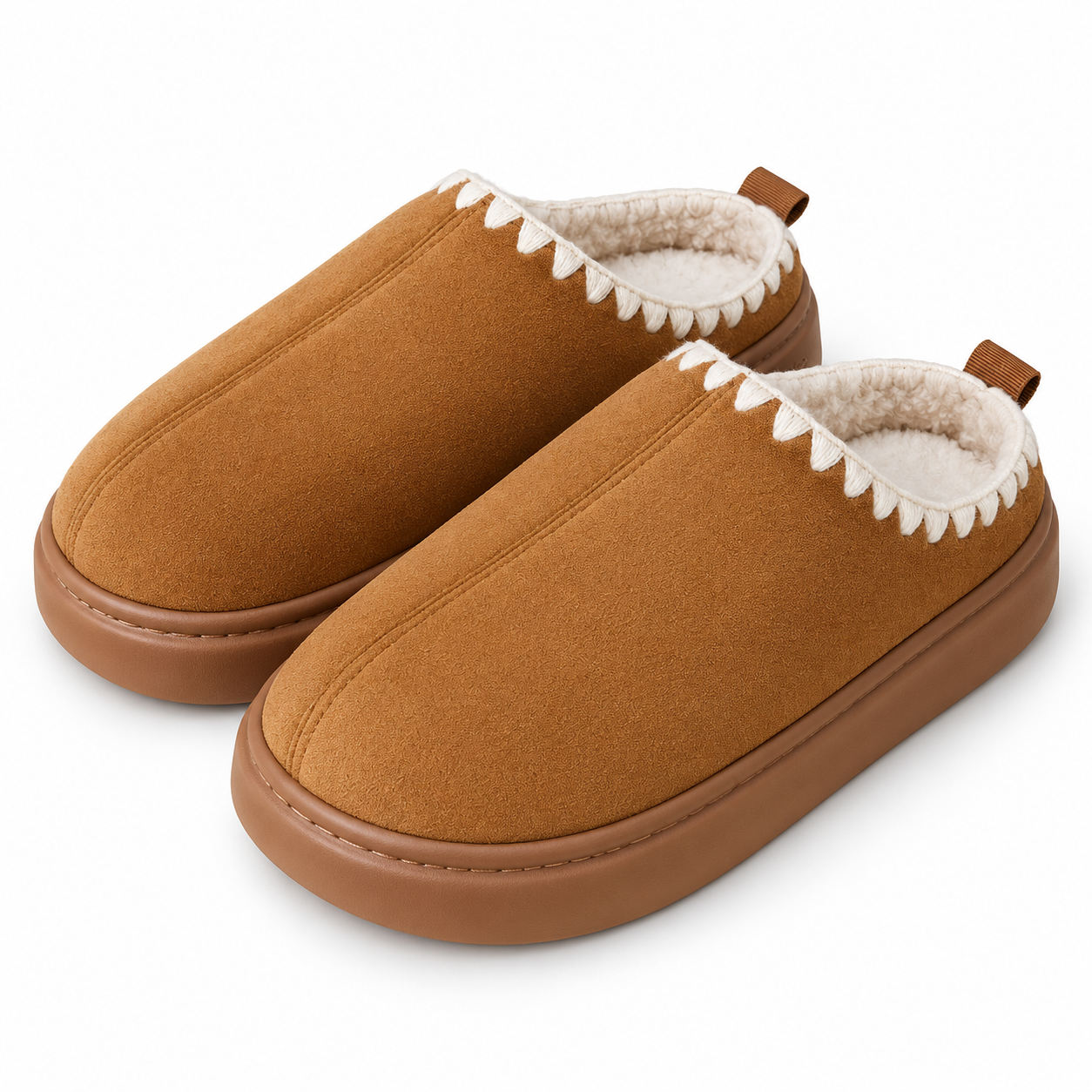 Non-Slip Lace-Up Winter Slippers