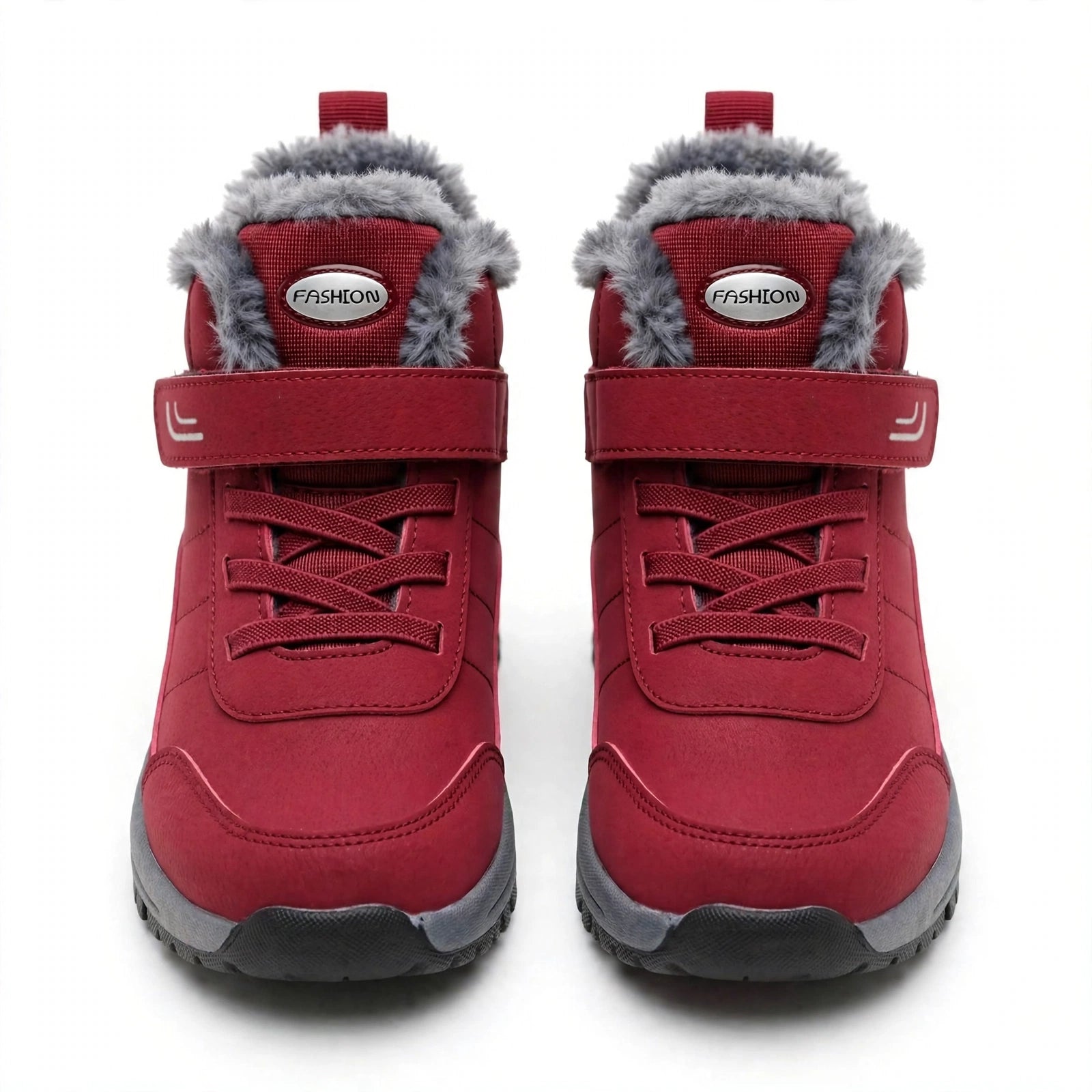 Cozy Fleece-Lined Buckle Ankle Boots