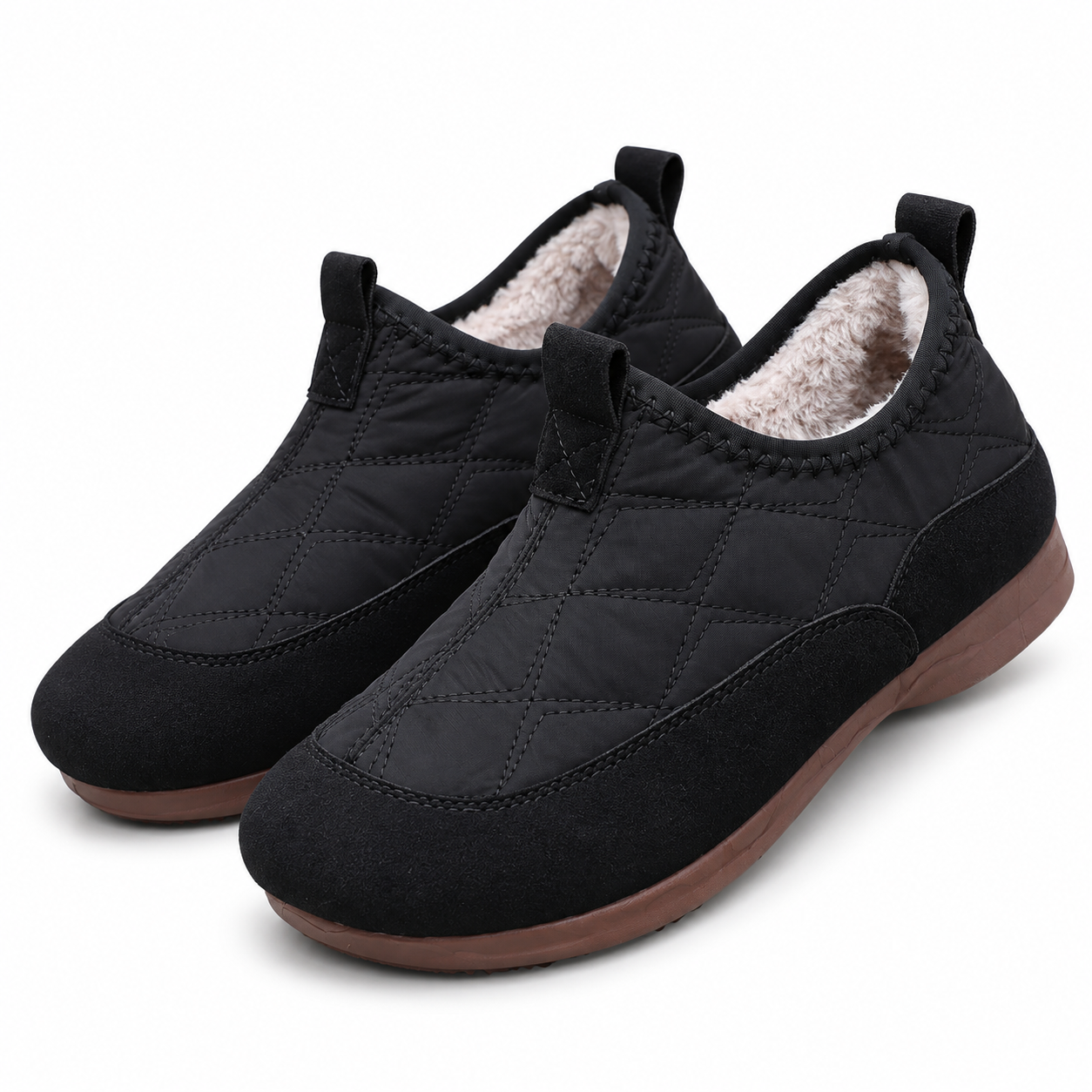 Comfortable Fleece-Lined Slip-On Shoes