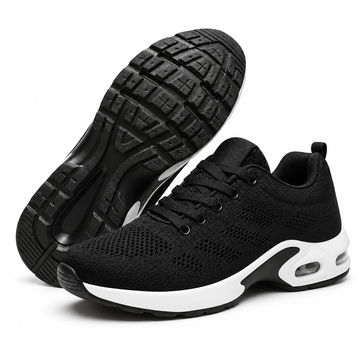 Stretch-Knit Walking Shoes