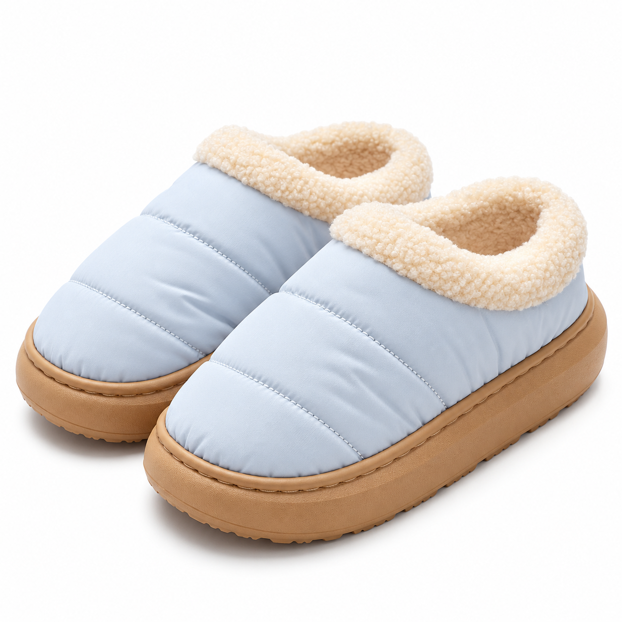 Warm Puffer Slip-On Shoes