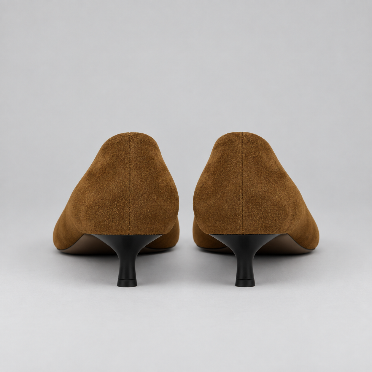Square-Toe Velvet Office Pumps
