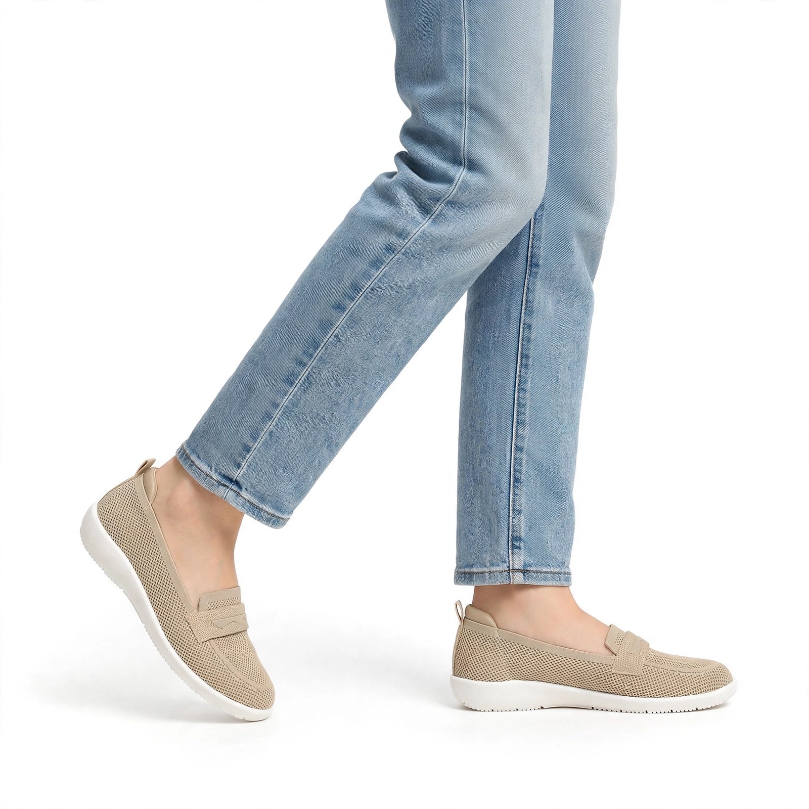 Camille Leather Moccasin Loafers