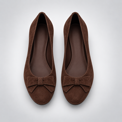 Retro Sheepskin Suede Wedge Shoes.