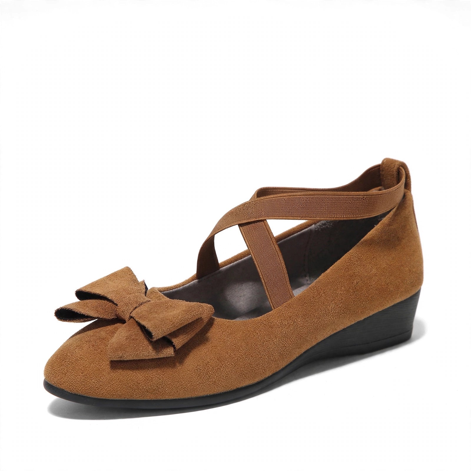 Marla Wide-Toe Knit Mary Jane Flats