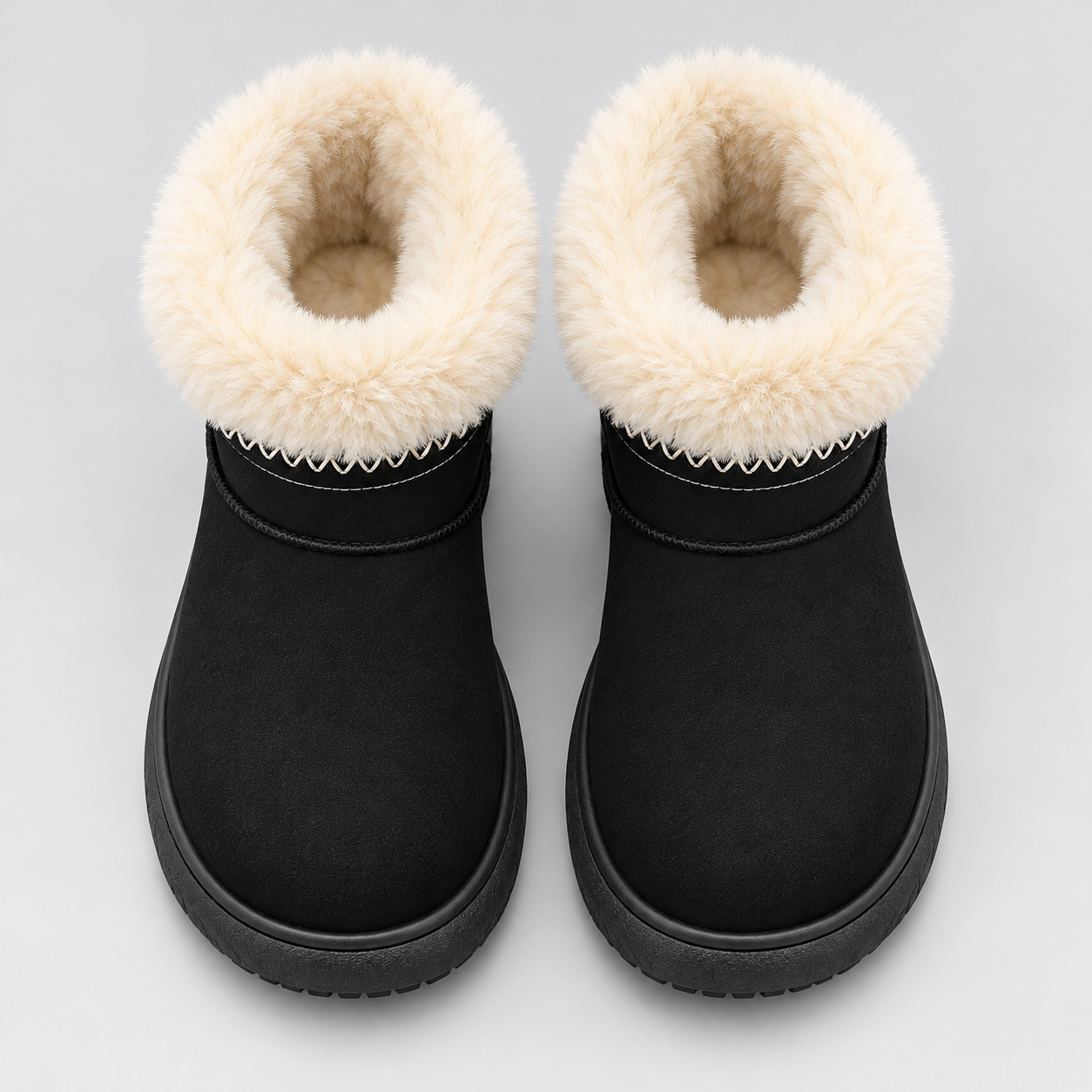 Plush-Lined Mid-Calf Snow Boots