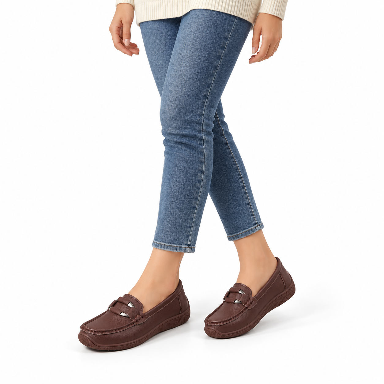 Women’s Everyday Comfort Leather Slip-On Shoes