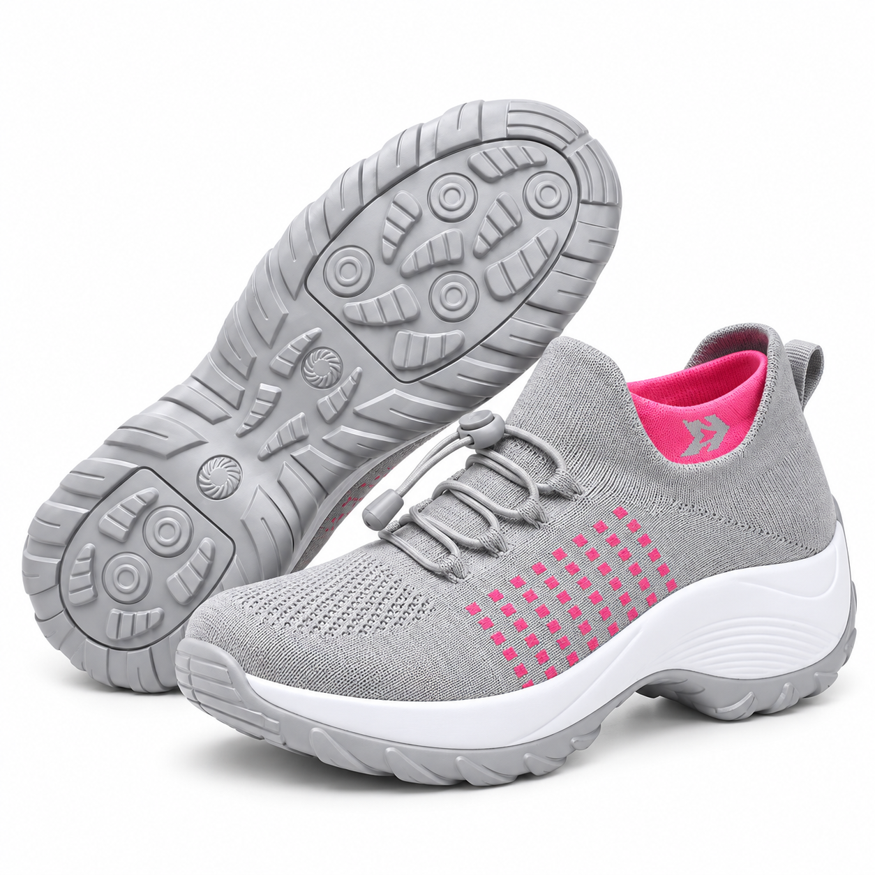 Stretch-Cushion Walking Shoes