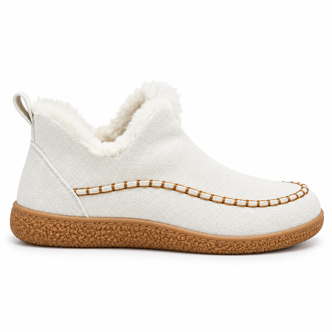 Women's Cozy Fleece-Lined Slip-On Ankle Boots