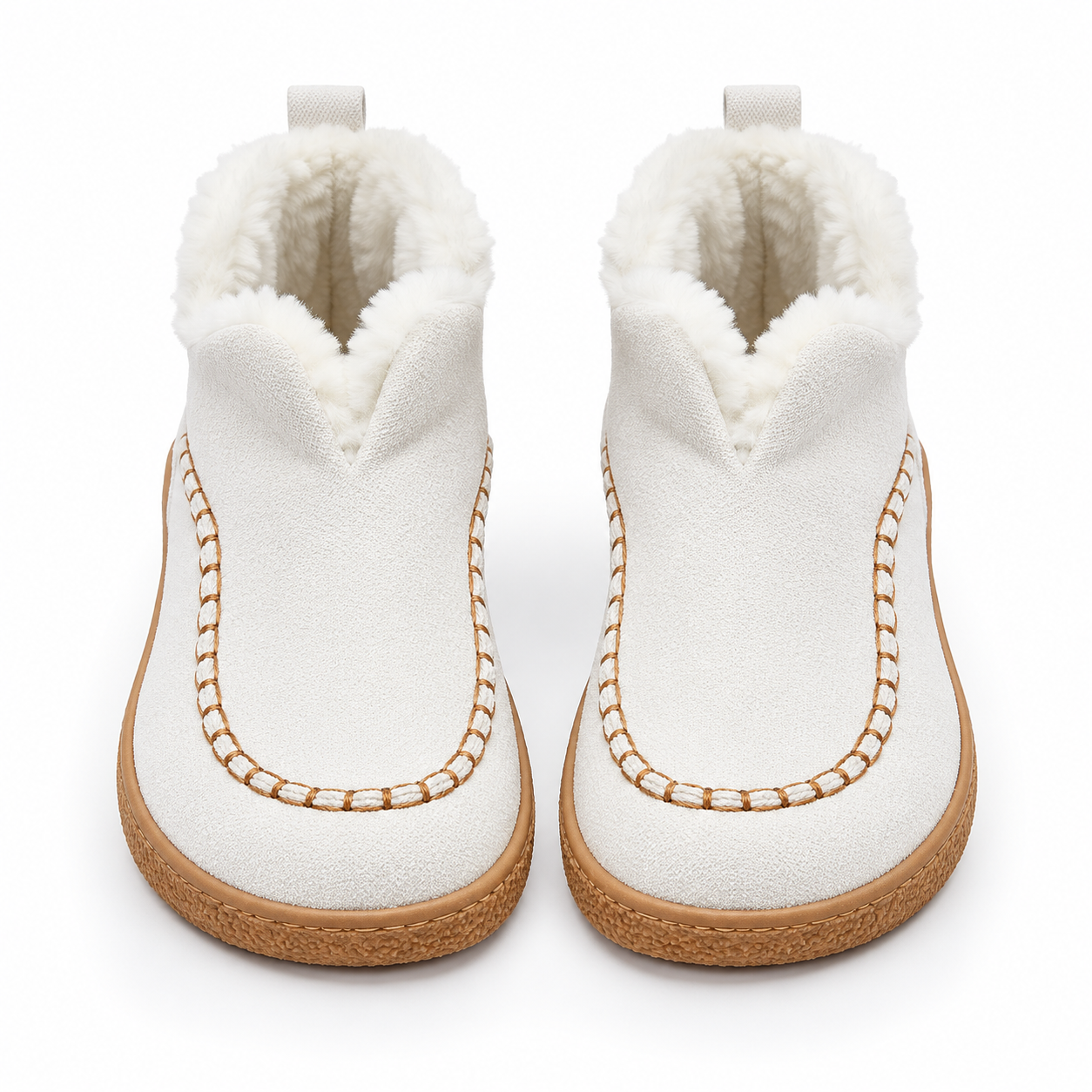 Women's Cozy Fleece-Lined Slip-On Ankle Boots